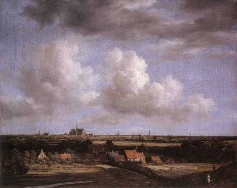 Jacob Isaackszon van Landscape With A View Of Haarlem