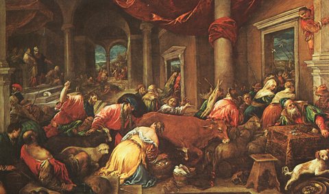 BASSANO Jacopo The Purification Of The Temple