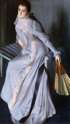 Jaques Emile Portrait Of Senora Eugenia Huici De Errazuriz