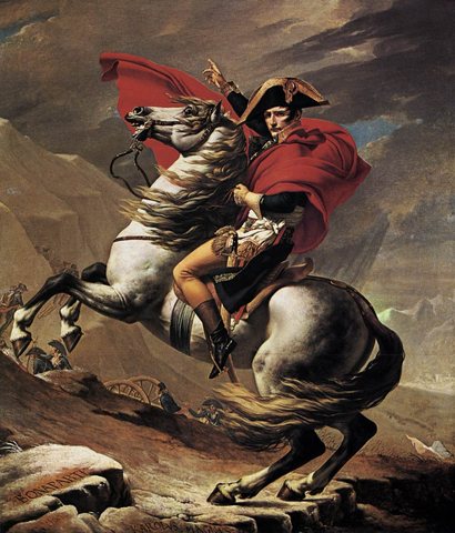 Jacques Louis Napoleon at the St Bernard Pass