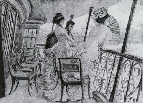 James Jaques Joseph La Galerie du Calcutta