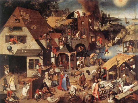 BRUEGEL Pieter the Younger Proverbs