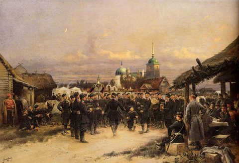Deataille Edouard Chorus Of The Fourth Infantry Battalion At Tsarkoe Selo