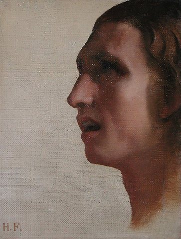 Hippolyte Tete d-homme de profil