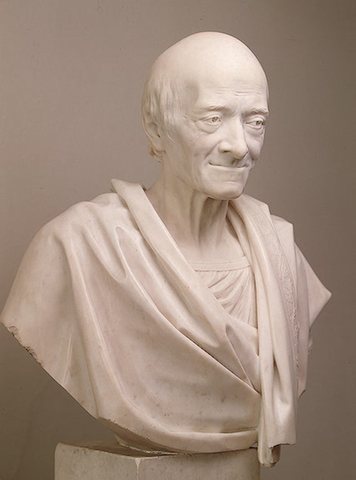 Jean Antoine Portrait of Voltaire in a Toga