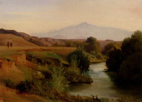 Jean Baptiste Adolphe A View Of The Roman Campagna