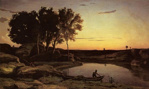 Evening Landscape aka The Ferryman Evening