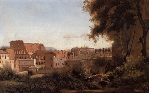 Rome View from the Farnese Gardens Noon aka Study of the Coliseum