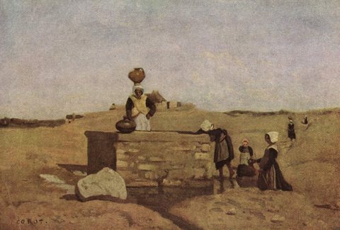 Breton Women at the Fountain