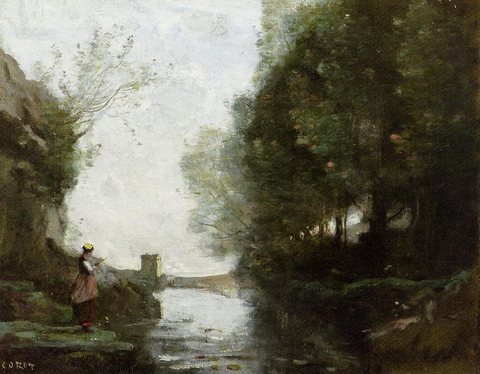 Le cours d-eau a la tour carree