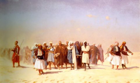 Egyptian Recruits crossing the Desert