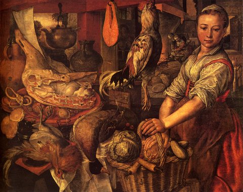 Bueckelaer Joachim Interior Of A Kitchen