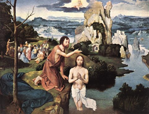 PATENIER Joachim Baptism Of Christ