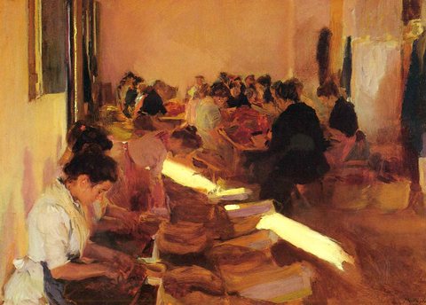 Sorolla Joaquin Encajonando Pasas