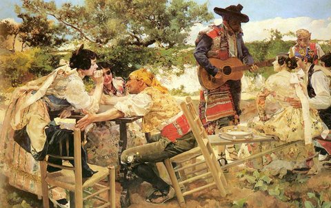 Sorolla Joaquin Escena Valenciana