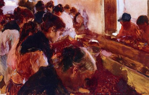Sorolla y Bastida Joaquin Stemming Raisins Javea