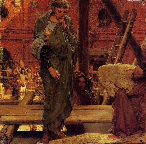 Alma Tadema Architecture in Ancient Rome