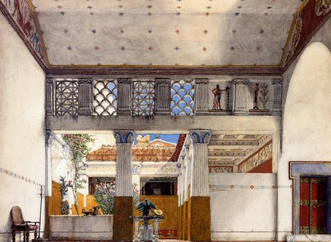 Alma Tadema Interior of Caius Martius-s House
