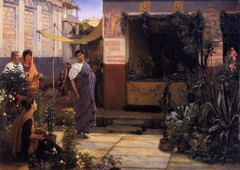 Alma Tadema The Flower Market