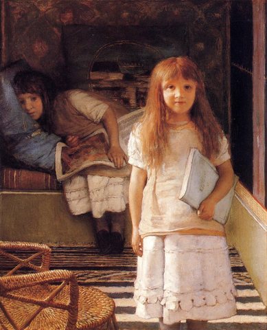 Alma Tadema This is our Corner (Laurense and Anna Alma Tadema)