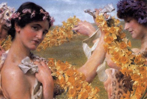 Alma Tadema When Flowers Return