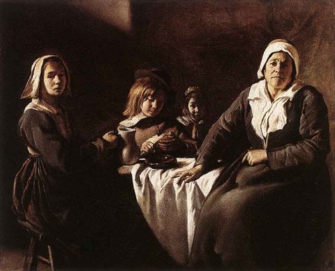 Le Nain Louis Four Figures At Table