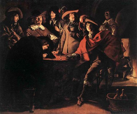 Le Nain Louis Smokers In An Interior