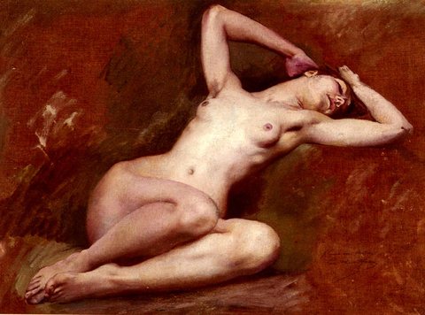 Luc Olivier Etude Pour La Figure De La Source