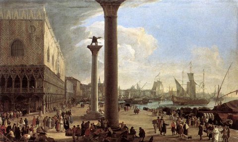 The Wharf Looking Toward The Doges Palace