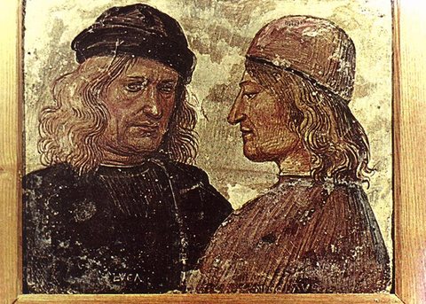 Self portrait With Vitelozzo Vitelli