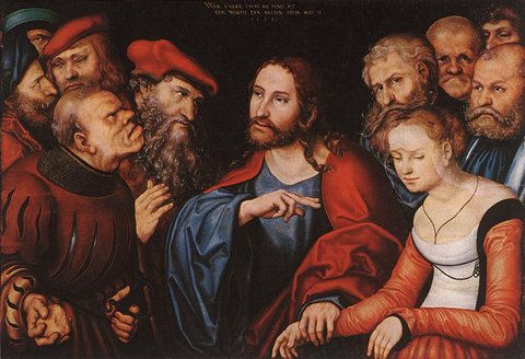 CRANACH Lucas the Elder Christ And The Adulteress