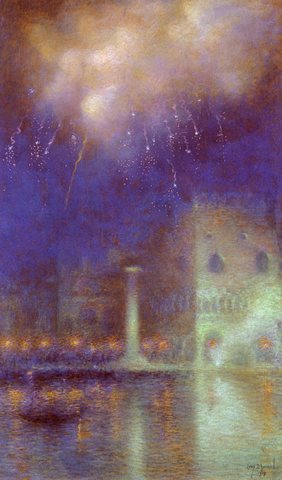 Levy Dhurmer Lucien Feu D Artifice A Venise
