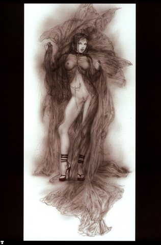 luis royo black and red