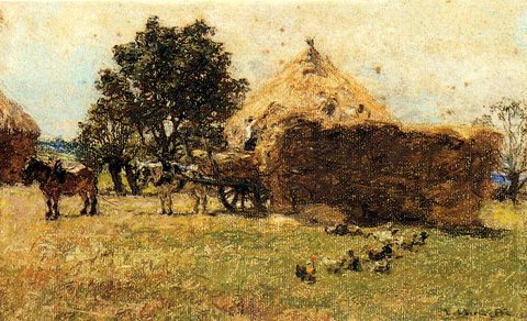 Lhermitte Leon Augustin Construction D une Meule