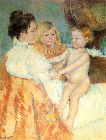 Mother Sara and the Baby counterproof