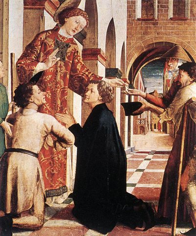 St Lawrence Distributing The Alms
