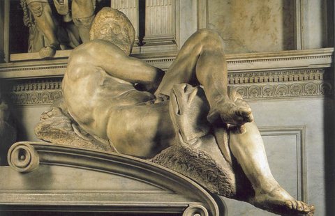 Tomb of Giuliano de- Medici detail Day
