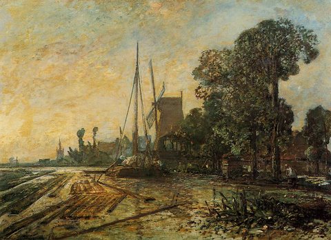 Johan Berthold Windmill near the Water