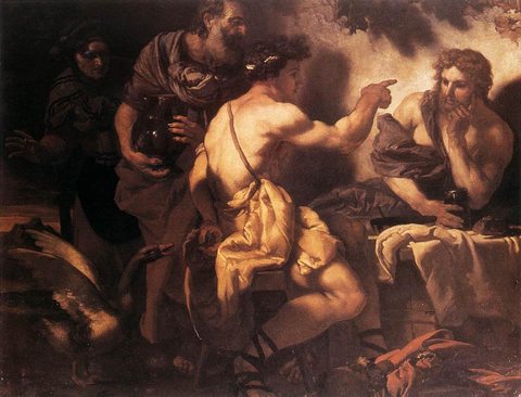 Johann Karl Jupiter And Mercury At Philemon And Baucis