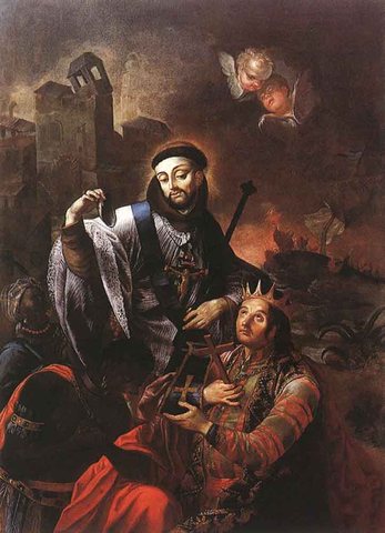 St Francis Of Solano Baptizing Indians