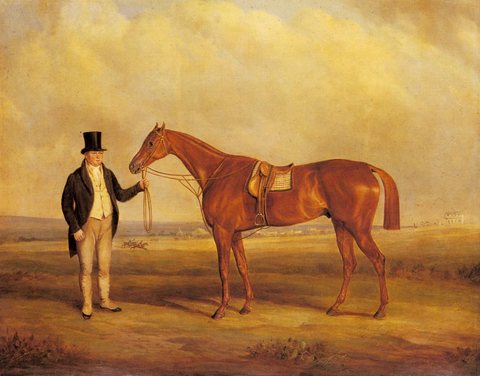 Ferneley John A Gentleman Holding Dangerous