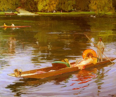 Sir John Boating On The Thames