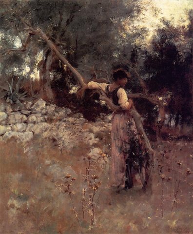 Capri Girl aka Among the Olive Trees Capri