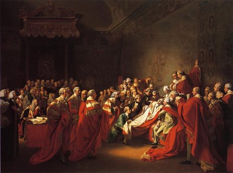 The Colapse of the Earl of Chatham in the House of Lords aka The Death of the Earl of Chatham