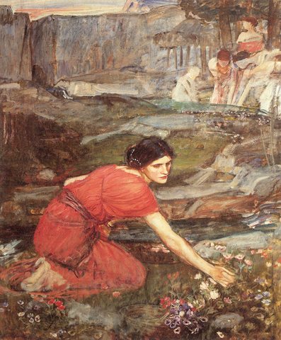 Maidens picking (study)