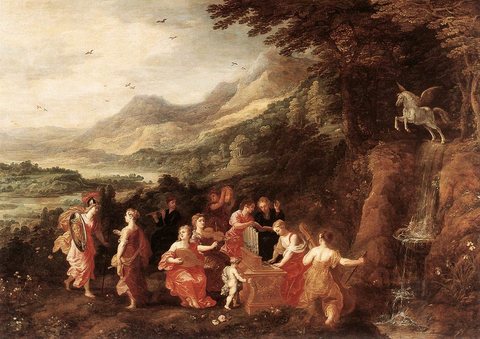 Helicon Or Minervas Visit To The Muses