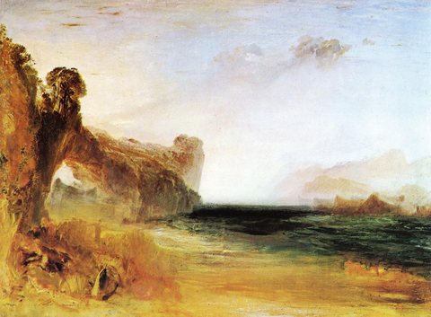 Rocky Bay with Figures
