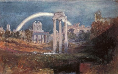 Rome The Forum with a Rainbow