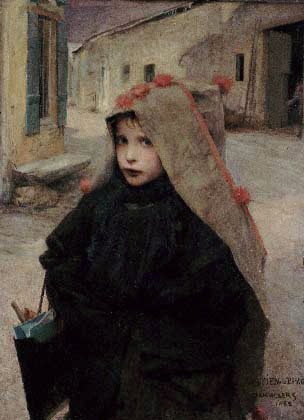 bastien lepage jules going to school