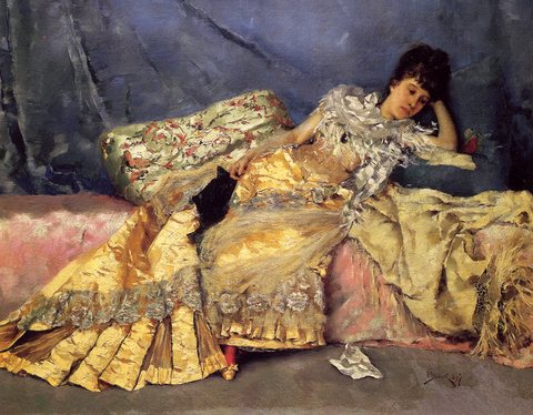 Julius Le Blanc Lady On A Pink Divan